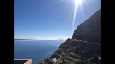 a view of the ocean from a mountain at Discovery Apartment with patio Discovery 2 in Machico