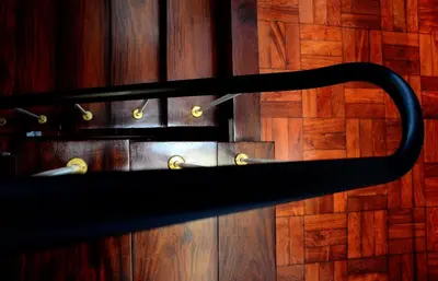 a close up of a handle on a wooden floor at VILA ALEGRIA in Funchal