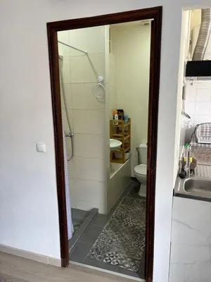 a bathroom with a shower and a toilet at Cc39-Q4 in Funchal