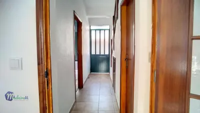 a corridor of a room with a hallway at Casa do Romaninho in Porto da Cruz