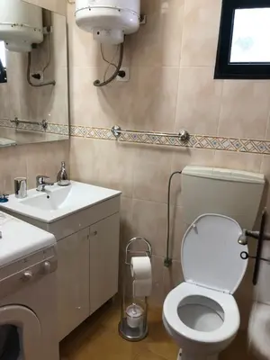 a bathroom with a toilet and a sink at Casa Bica do Cais - By the Sea in Paul do Mar