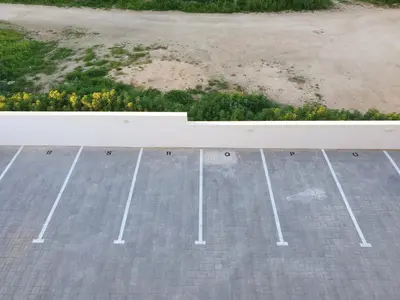 an overhead view of a parking lot at Mar à Vista Burgau in Burgau