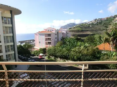 a view from the balcony of our apartment at Formosa Sunset in Funchal