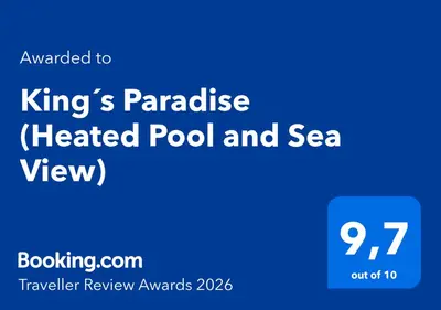 a screenshot of the kings paradise heated pool and sea view at King´s Paradise (Heated Pool and Sea View) in Estreito da Calheta