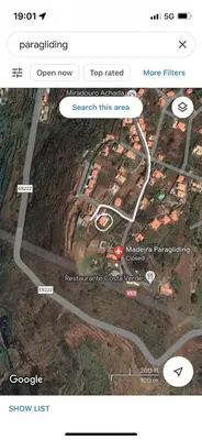 a screenshot of a map of a road at Beautiful View 2 - Arco da Calheta - Ilha da Madeira in Arco da Calheta