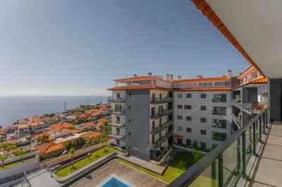 a view from the balcony of a building at FLH Garajau Fantastic Ocean View with Balcony in Funchal
