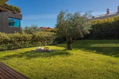 a garden with a tree in the middle of a yard at Savoy Residence Casa Branca I by An Island Apart in Funchal