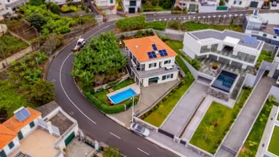 a model of a house with a road at Casa Dolce Vita in Ponta do Sol
