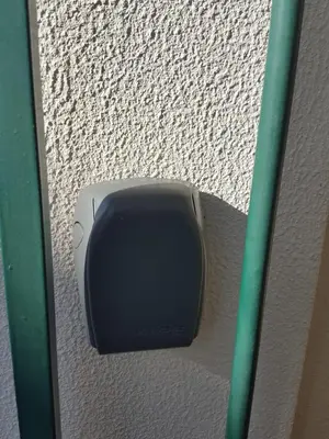 a black object is hanging on a wall at Casa MAR in Madalena do Mar
