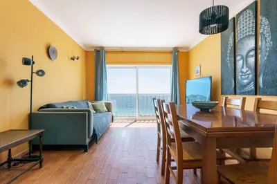 a bathroom with a sink and a toilet and a shower at apartment with breathtaking view in Burgau