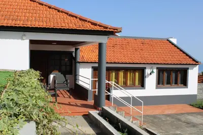 a house with an orange roof at Moradia Stephanie in Funchal