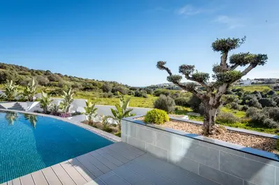 an image of a swimming pool in a villa at Vila Luna B&B in Lagos
