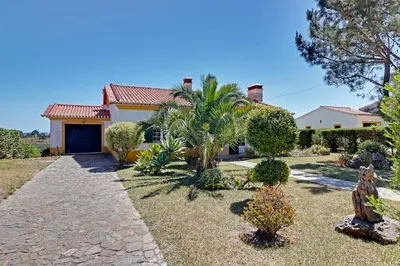 a house with a garden in front of it at Casa Lady D'Avila in Aljezur